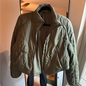 lululemon athletica Olive Green Quilted Jacket